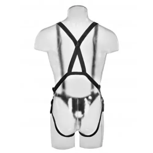 King Cock King Cock 12 In Hollow Strap On Suspender System Light Black Female Sex Toys King Cock King Cock 12 In Hollow Strap On Suspender System Light Black Female Sex Toys