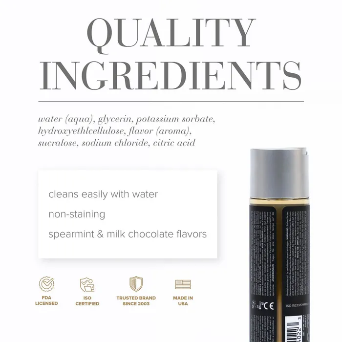 Lubricants JO JO H2O Gelato Mint Chocolate Flavored Lubricant 120ml