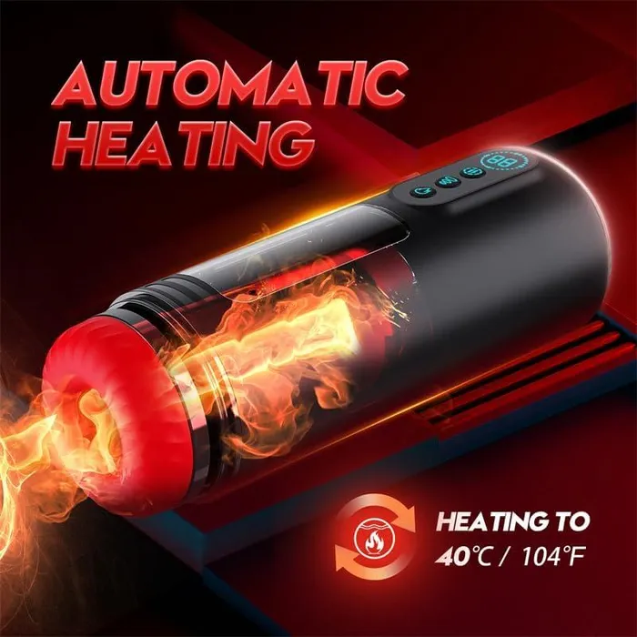 Automatic Male Masturbator 9 Vibrating Modes Male Heating Stroker LCD Display propinkup Male Sex Toys