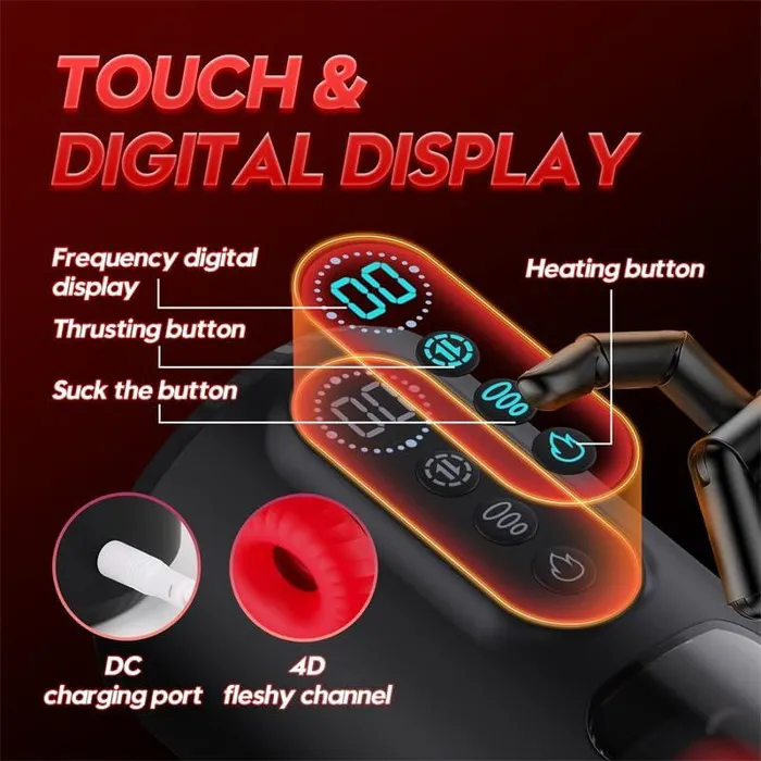 Automatic Male Masturbator 9 Vibrating Modes Male Heating Stroker LCD Display propinkup Male Sex Toys
