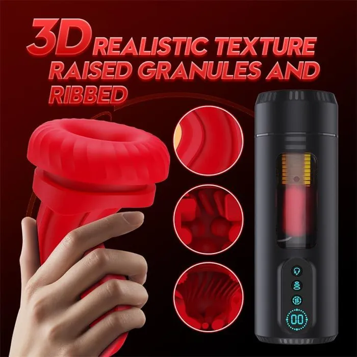 Automatic Male Masturbator 9 Vibrating Modes Male Heating Stroker LCD Display propinkup Male Sex Toys