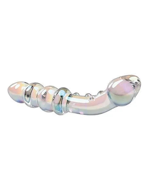 Evolved Novelties INC Playboy Pleasure Jewels Double Glass Dildo wAnal Beads Clear Anal