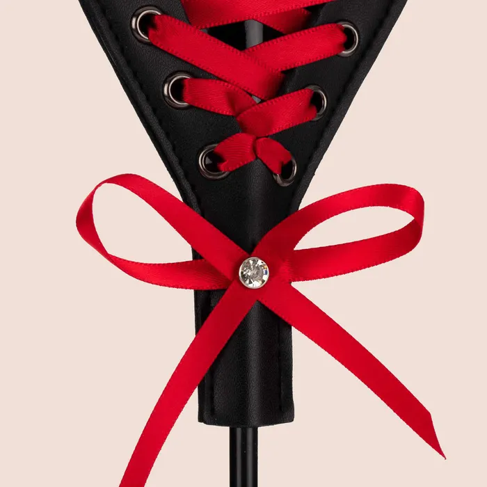 Sex Mischief Heart Beat Crop one smooth side one laced side Sportsheets International Inc Female Sex Toys