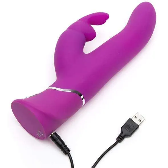 Vibrators Love Honey Love Honey Happy Rabbit Curve Power Motion Thrusting Rabbit Vibrator Purple