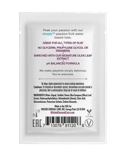 Wicked Sensual Care Simply Water Based Lubricant 1 Oz Wicked Sensual Care Lubricants Wicked Sensual Care Simply Water Based Lubricant 1 Oz Wicked Sensual Care Lubricants