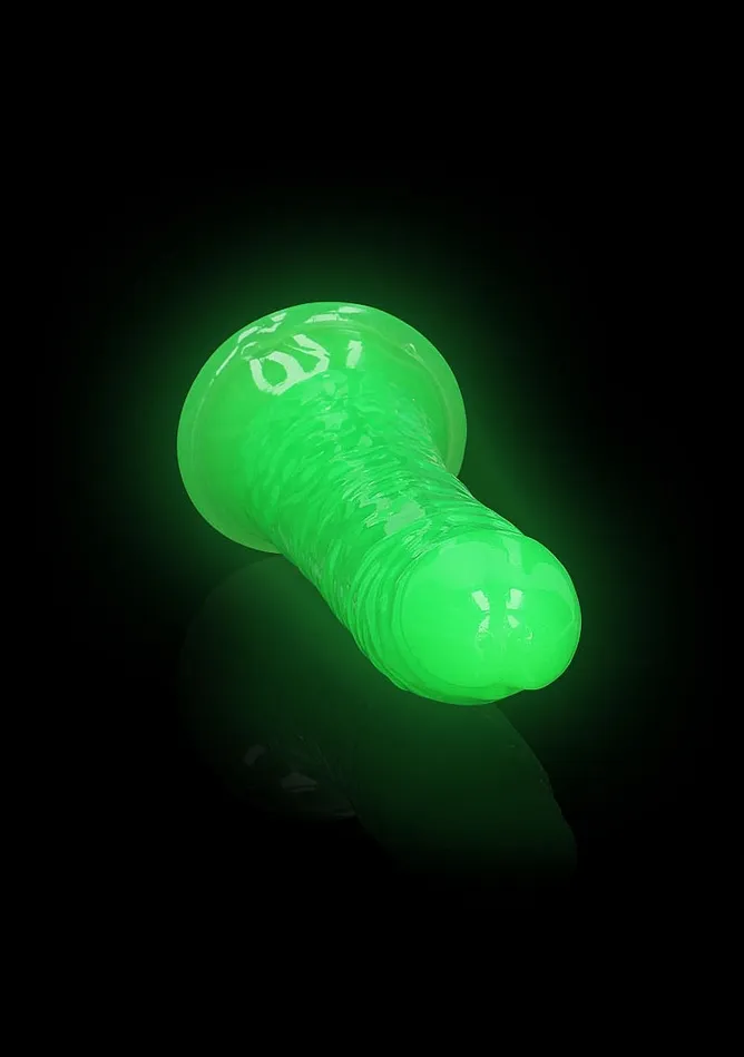Dildos SHOTS AMERICA LLC REALROCK GLOW IN THE DARK 7 SLIM DILDO GREEN
