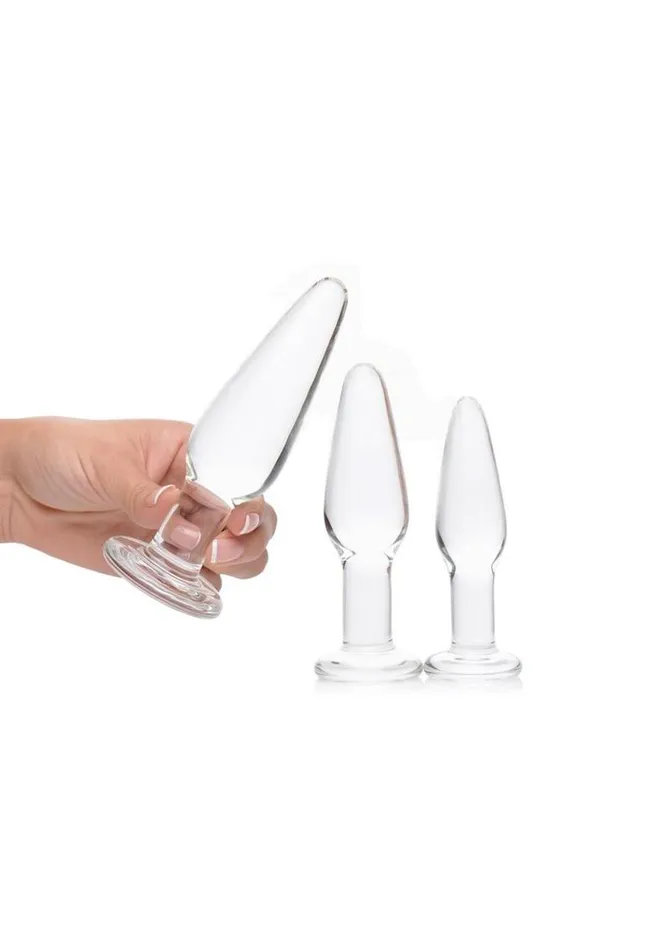 Anal Prisms Prisms Dosha 3 Piece Glass Plug Kit
