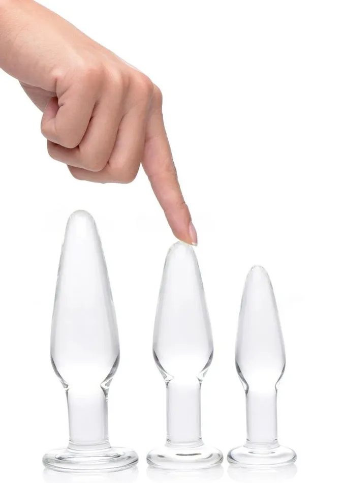 Anal Prisms Prisms Dosha 3 Piece Glass Plug Kit