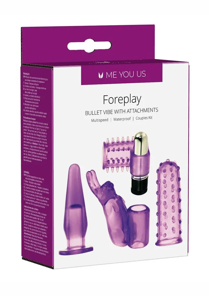 Couples Me You Us ME YOU US 4play Couples Kit with Bullet and Sleeves