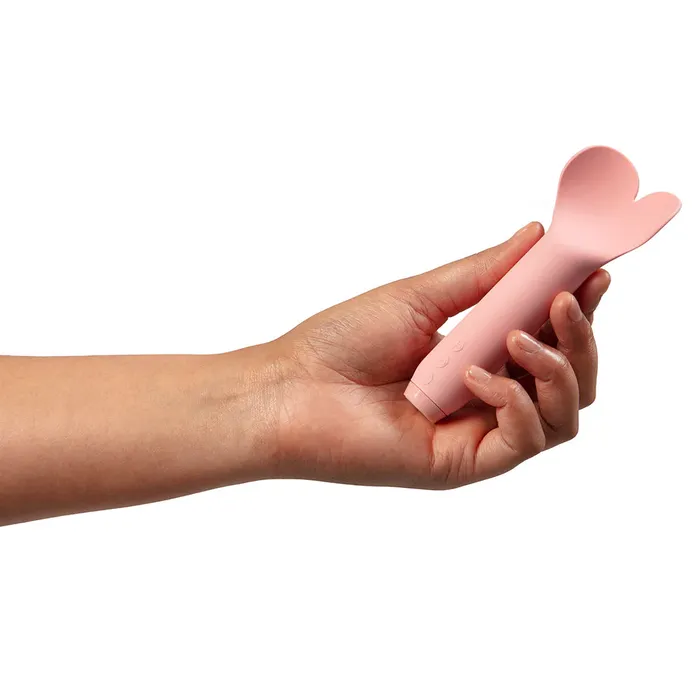 Female Sex Toys Je Joue Je Joue Amour Rechargeable Silicone HeartShaped Fluttering Tip Bullet Vibrator Pale Rosette