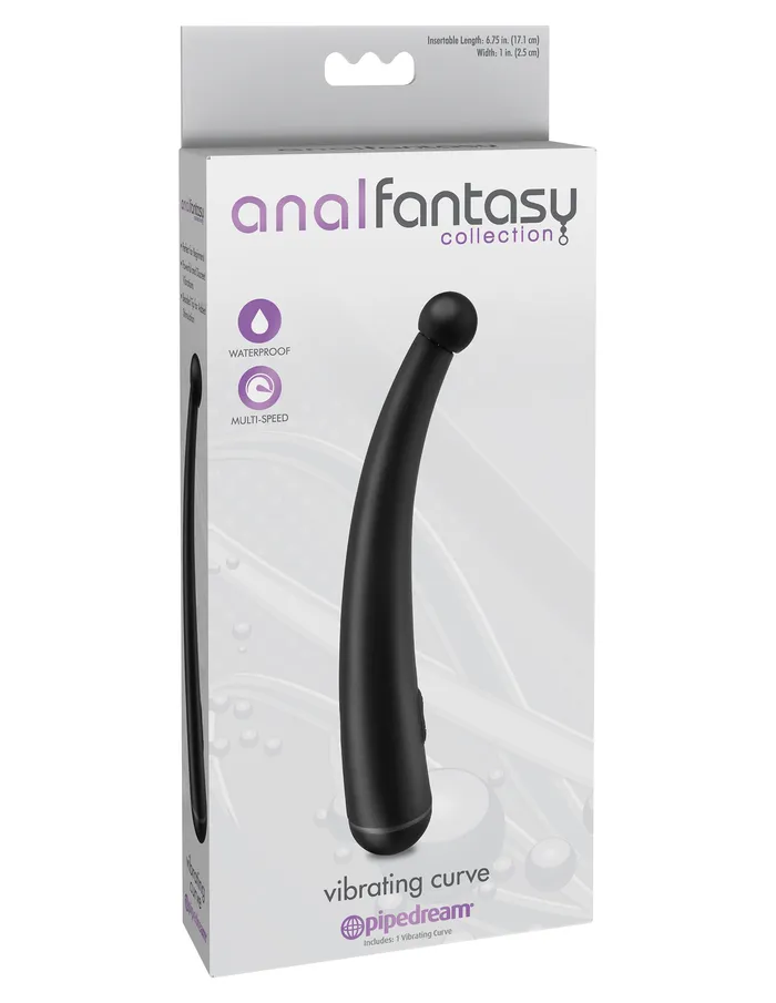 Anal Pipedream Anal Fantasy Collection Vibrating Curve Black Anal Pipedream Anal Fantasy Collection Vibrating Curve Black