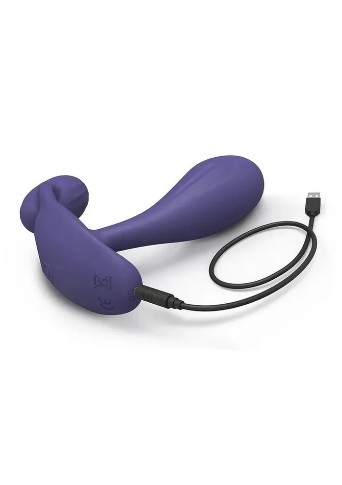 Love to Love Female Sex Toys Witty Rechargeable Silicone Vibrator with Clitoral Stimulator