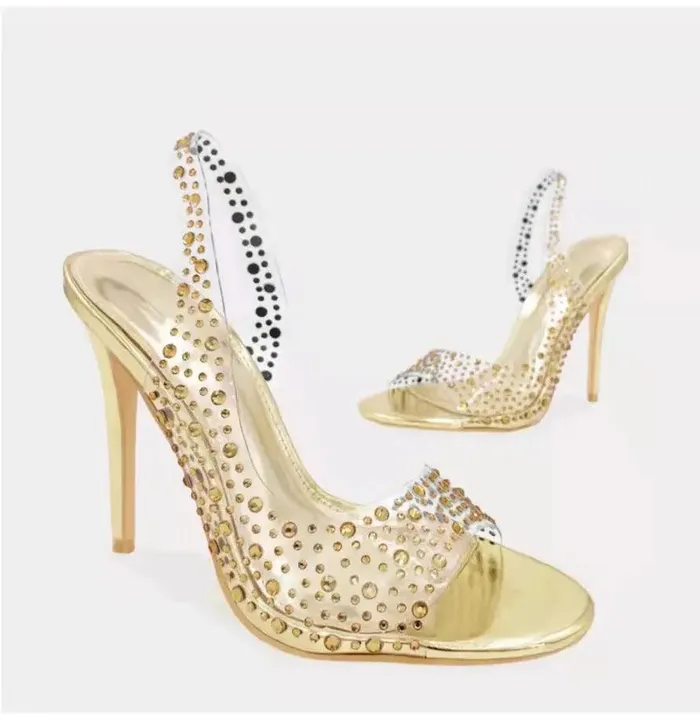 Plus Size Fish Mouth Stiletto Fashion Pointed Toe Womens Sandals cj Plus Size